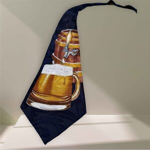 Beer Mug and Barrel Necktie